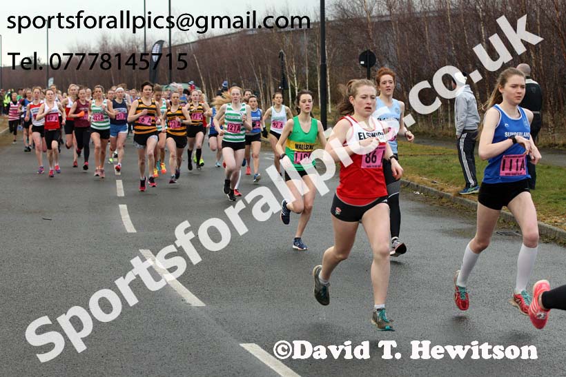 Senior womens Good Friday Elswick Harriers Relay, Newburn, Newcastle. Photo: David T. Hewitson/Sports for All Pics